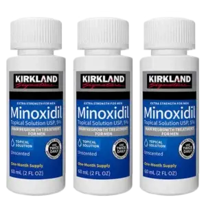 3 Frascos Minoxidil Kirkland 5%